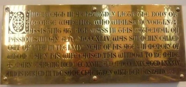 Brass Plaque